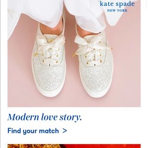 Kate spade x KEDS collab bridal sneakers!